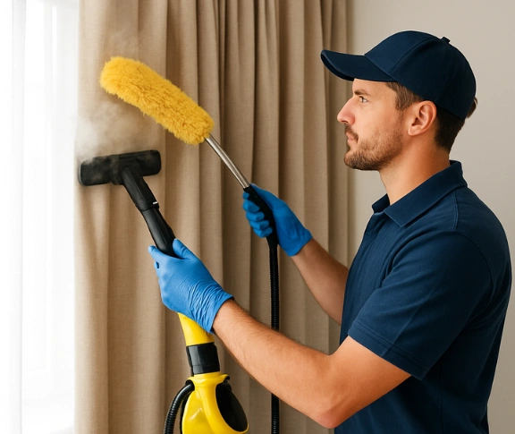 Trusted curtain steam cleaning technician Matty Curtain Cleaning yarraville-vic QLD