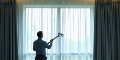 Commercial curtain steam cleaning service yarraville-vic hotels offices