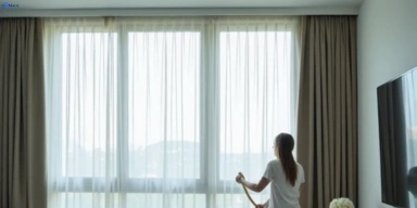 Delicate sheer drape cleaning yarraville-vic Matty Curtain Cleaning