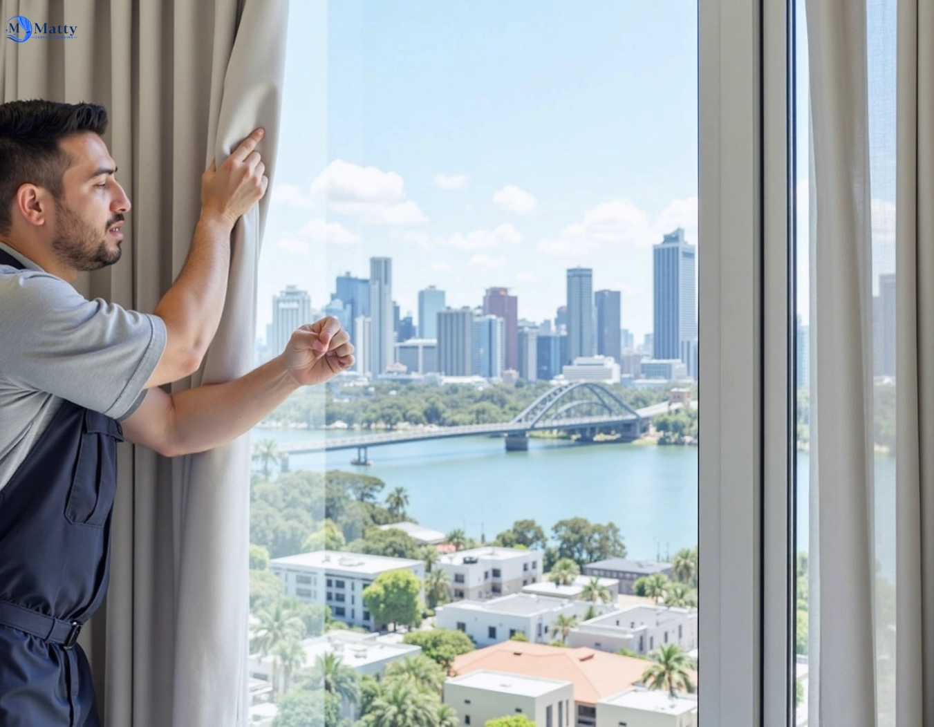 Professional curtain steam cleaning service yarraville-vic QLD by Matty Curtain Cleaning